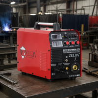 Zelda 220V 270A 4 en 1 Soudeuse multifonctionnelle MMA MIG TIG à onduleur IGBT avec fonctions gaz/sans gaz