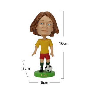 Tùy chỉnh thực hiện Bảng điều khiển Bobble đầu cầu thủ bóng đá Hành động Hình <span class=keywords><strong>bobblehead</strong></span> - Product Image 2