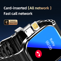 Smartwatch layar AMOLED 2,29 inci P2 4G dengan kartu SIM, suara cerdas AI, LTE, Android 13.0, dan kamera tarik 800W.