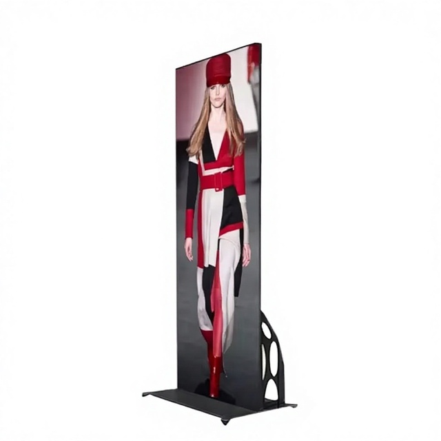 TOPLED P2 P2.5 Gob Flooring Standing Single-sided Poster 4G WiFi USB Movable Mirror LED Display Screen 640x1920mm