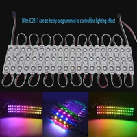 Module LED haute luminosité AC 110V 220V DC 12V 24V SMD 5050 3 lumières IP65 Blanc froid Blanc chaud Certifié RoHS CE Clignotant RGB IC Mdulos