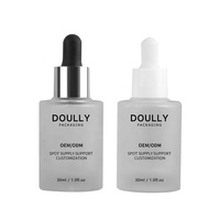 Bouteille en verre dépoli personnalisable de 30ml pour le sérum et l'emballage cosmétique Surface mate manipulant l'utilisation d'huile