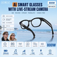Lunettes audio intelligentes HY17, légères (42g), avec caméra 8MP, enregistrement HD 1080P, 7h d'autonomie, charge Type C, pour le sport