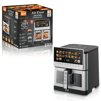 Freidora de Aire RAF de 9.0L de Gran Capacidad, 2100W, Pantalla Táctil Digital, Sin Aceite, Circulación de Aire de 360°, Electrodoméstico de Cocina Multiusos