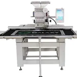 GALAXY HIGH SPEED 12needles single head big area with easy cording device as TAJIMA/ TYPE TUBULAR/EMBROIDERY MACHINE