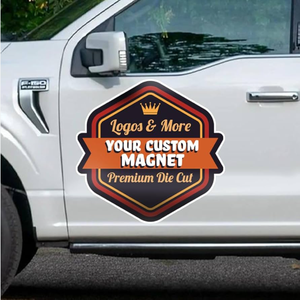 Autocollant magnétique souple personnalisé pour voiture, imprimé UV, amovible, réutilisable, imperméable, aimant pour véhicule, publicité pour voiture et camion - Product Image 1