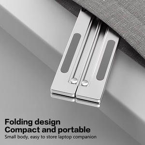 Nhà máy cung cấp Nhôm máy tính xách tay chủ xách tay máy tính cá nhân đứng với quạt làm mát 7 mức độ chiều cao điều chỉnh - Product Image 6