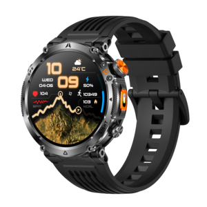 Montre connectée best-seller avec lampe torche, écran AMOLED 44-49 mm, GPS, sport, fitness, Android, acier, étanche IP68, 5-10 - Product Image 2