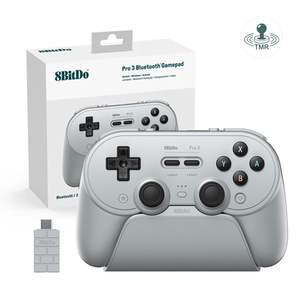 8 Wired <span class=keywords><strong>Pro</strong></span> <span class=keywords><strong>3</strong></span> kablolu Gamepad TMR joystick <span class=keywords><strong>Pro</strong></span> arka düğmeler değiştirilebilir ABXY düğmeler 2.4 ile kablosuz şarj standı GHz oyun kolu - Product Image 4