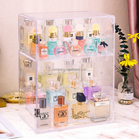 Présentoir de bouteilles de parfum en acrylique transparent et moderne, présentoir de bouteilles de parfum colorées, cadeau personnalisé