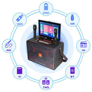 Máy Karaoke Di Động Cho Tivi Thông Minh Và Rạp Hát Tại Nhà Wifi Bluetooth Màn Hình Cảm Ứng <span class=keywords><strong>HD</strong></span> 17'' Loa - Product Image 4