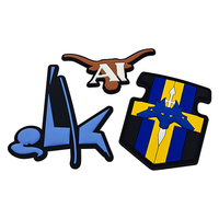 Patch en PVC à crochets et boucles, design d'usine, logo personnalisé, patch en caoutchouc de silicone souple pour chapeau