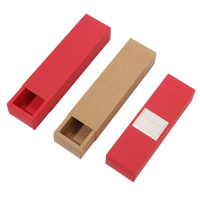 Boîte à chocolat rigide de luxe en gros, fabriquée à la main à partir de matériaux recyclés, avec design coulissant en papier kraft et éponge, finition mate personnalisée