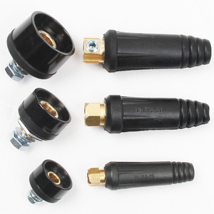 Conector Rápido para Cable de Soldadura DKJ10 25 35 50 50 70, Estilo Europeo, Macho y Hembra, Material de Latón - Product Image 1