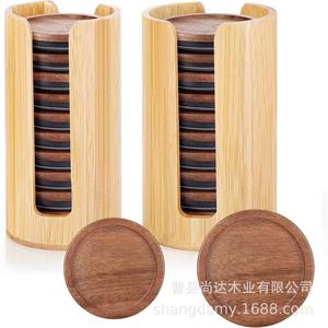 Cross-border wooden Mason jar lid storage <b>box</b>, Mason jar lid storage rack, cup lid storage <b>box</b>, <b>makeup</b> remover pad storage <b>box</b> - Product Image 1
