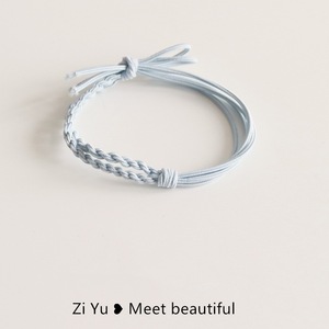 Lazo para el pelo tejido a mano al estilo coreano para mujer, con un estilo simple y elegante. Una banda elástica para el cabello extremadamente hermosa. - Product Image 4