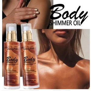 SNMLPM sin alcohol líquido resaltador maquillaje rosa dorado brillo <span class=keywords><strong>bronceador</strong></span> cara cuerpo brillo OEM cuerpo brillo aceite - Product Image 6