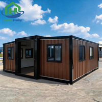 Casa Contenedor Expandible Personalizada con Terraza para Lujo en la Jungla, Casa Prefabricada Moderna, Cabaña Contenedor Modular para Resort