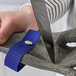 Gants de boucher anti-coupure en acier inoxydable 316L, personnalisables, résistance au coupure niveau 5, vente en gros, directement de l'usine - Product Image 5