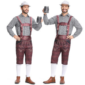 2 Pcs/Set Adulte Oktoberfest Lederhosen <span class=keywords><strong>Costume</strong></span> <span class=keywords><strong>Homme</strong></span> Bavarois Octoberfest Festival Allemand Bière <span class=keywords><strong>Homme</strong></span> Cosplay Halloween Party <span class=keywords><strong>Costume</strong></span> - Product Image 2