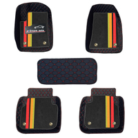 Muchkey Accessoires Auto Fashion Tapis de pied universel antidérapant imperméable à l'eau double couche de cuir Tapis de voiture personnalisés Tapis de sol