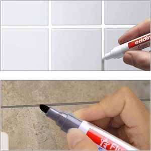 Rotulador <span class=keywords><strong>para</strong></span> Juntas de Cerámica Blanco, Ideal <span class=keywords><strong>para</strong></span> Restaurar Juntas y <span class=keywords><strong>Azulejos</strong></span>, Rotulador Permanente - Product Image 2