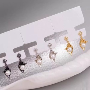 WENCHI 10979 Accesorios de Perlas DIY S925, Pendientes de Bola Hueca con Soporte, para Mujer, Disimuladores de Oreja, 5-6mm - Product Image 4