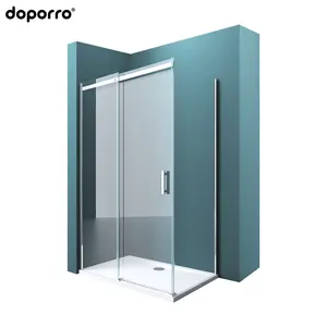 Partition Simple L Shape Shower Room Hot Seller Clear Glass Temper Glass Shower Bath Frameless 3 Years Acrylic Modern on Request