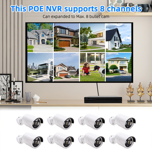 CCTV hệ thống kit wifi IP NVR Kit an ninh Hệ thống <span class=keywords><strong>Camera</strong></span> NVR IP <span class=keywords><strong>Camera</strong></span> không dây 8CH điều khiển từ xa không thấm nước Full HD 8MP - Product Image 5