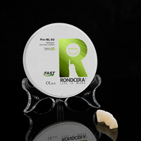 Disque en zircone Rondcera Pro-ML 5D 800MPa-1350MPa pour placages dentaires fins et laminés – Bloc de zircone dentaire haute fidélité