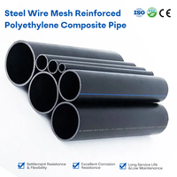 Tuyau en PEHD renforcé de fil d'acier DN710mm/DN800mm 0.8MPa/1.0Mpa 23.0-29.5mm pour dessalement d'eau de mer, compatible OEM/ODM