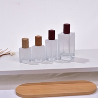 Flacons de parfum en verre vides de luxe uniques de 50 ml avec boîte, sérigraphie, marquage à chaud, écologiques, recyclables, vaporisateur en verre