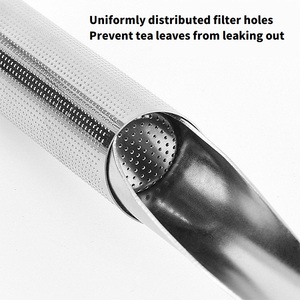 Infuseur à thé en acier inoxydable à mailles fines, écologique, portable, pour thé en feuilles - Product Image 2