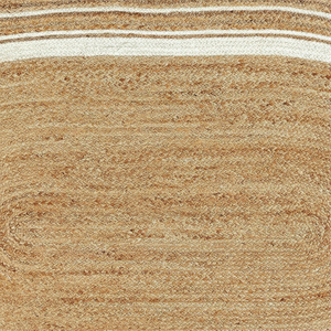 พรมประตูปอกระเจาธรรมชาติหนา10มม. พรมปูข้างเตียงถักลายทรงกลมพรมพื้นที่รับประทานอาหารราคาโรงงาน - Product Image 1