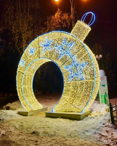 Luces Decorativas LED Esféricas 3D Grandes, Impermeables IP65, Color Personalizado, Iluminación para Interiores/Exteriores, Festivales y Compras Navideñas - Product Image 6