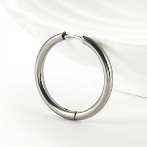 Aros de Acero Inoxidable Tipo Huggies de 10/12/14/16/18/20 mm, Aros Redondos Clásicos Minimalistas Multicolores, Joyería para Hombre y Mujer, Regalos - Product Image 2