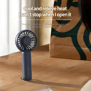 Nouveau mini ventilateur portable rechargeable par USB avec mousqueton extérieur et base pliable, ventilateur de refroidissement haute puissance - Product Image 6
