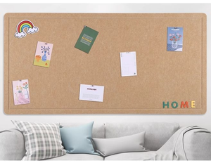 Grandes Décorations Murales Acoustiques en Feutre Rustique Effet <span class=keywords><strong>Tableau</strong></span> Noir - Pliables, Auto-adhésives, Légères et Élégantes - Product Image 1