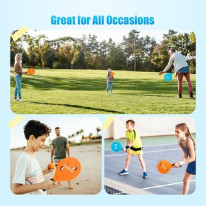 TEILLNET Juego <span class=keywords><strong>de</strong></span> Raquetas <span class=keywords><strong>de</strong></span> Playa, 4 Raquetas, Juguetes Deportivos <span class=keywords><strong>para</strong></span> Interiores y Exteriores, Unisex, Edades <span class=keywords><strong>de</strong></span> 0 a 24 Meses, Regalos <span class=keywords><strong>para</strong></span> Cestas <span class=keywords><strong>de</strong></span> Pascua - Product Image 5