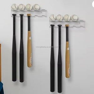 Hofong mạnh mẽ Acrylic Bóng Chày <span class=keywords><strong>BAT</strong></span> hiển thị móc áo dễ dàng-to-cài đặt PMMA hiển thị đứng cho 5 con dơi bóng tốt hơn so với một hiển thị trường hợp - Product Image 5