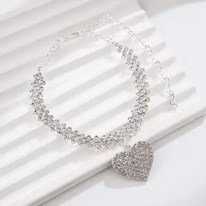 Wholesale Rhinestone Beach Studded Sweet Anklet Women's Accessories Fashion Jewelry Anklet