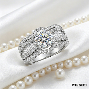 Anillo de Boda Personalizado de Oro Sólido S925/10K/14K/18K con Diamante Cultivado en Laboratorio de 1.0 Quilates, Corte Brillante, Calidad VVS-VS - Product Image 5