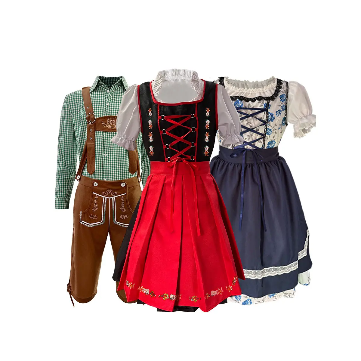 2024 vestido Dirndl de niña de alta calidad alemán bávaro Halloween carnaval cerveza chica Cosplay disfraces mujeres Oktoberfest disfraz