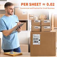 Étiquettes d'expédition autocollantes en papier blanc recyclable 4x6 pouces, 2000 pièces, étiquettes de transport thermiques directes pliables