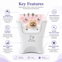 Équipement de lavage pour animaux de compagnie, système de désinfection à l'ozone pour une hygiène complète