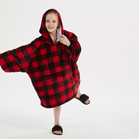 Couverture-gilet géante pour enfants, ultra douce en sherpa, ignifuge, personnalisable, pour l'hiver, pour tout-petits