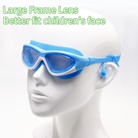 Lunettes de natation de compétition pour enfants, anti-buée, réduisant la résistance, avec vue HD pour garçons et filles