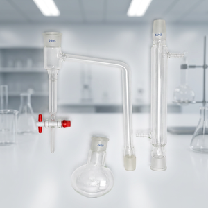 Ensemble d'appareils de distillation en verre borosilicaté MAYALAB, raccord 24/29, 250 ml, graduation 10 ml, bouchon transparent, équipement de laboratoire - Product Image 1