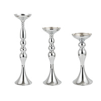 Porte-bougies et vase à fleurs modernes en fer doré de haute qualité pour mariage, décoration de table, support de lanterne pour événements