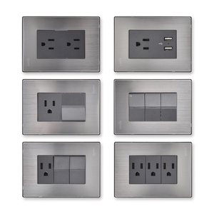 Tomacorriente Doble Estándar Americano IGOTO, Interruptor de Pared y Tomacorriente para Estándar Americano - Product Image 1